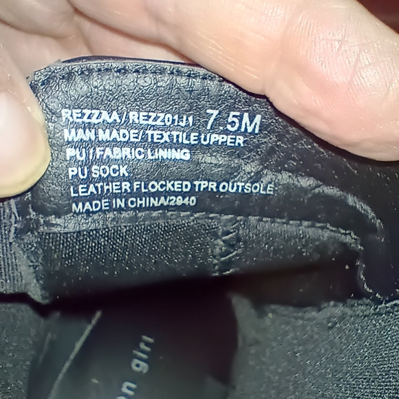 Madden Girl Rezzaa Chunky Heel Black Boots 7.5 - Picture 7 of 8